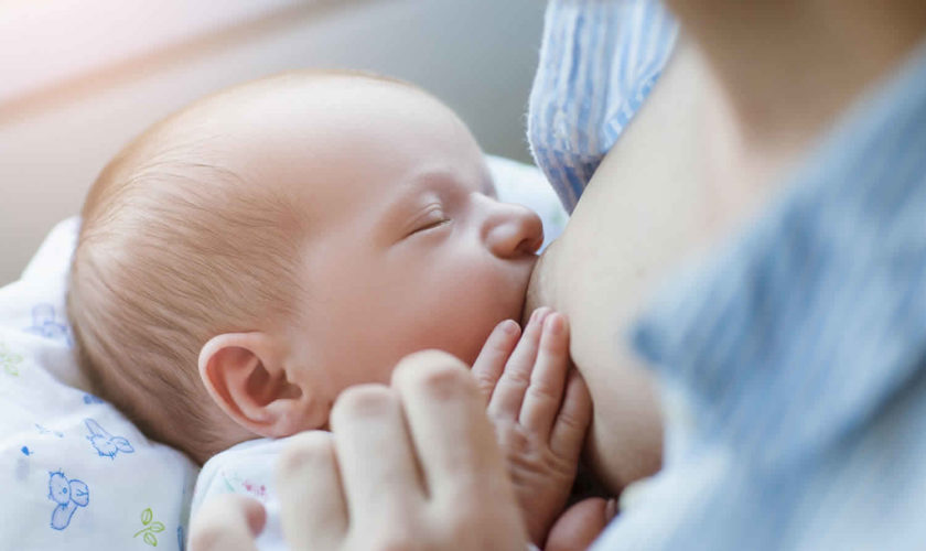 baby falls asleep while nursing