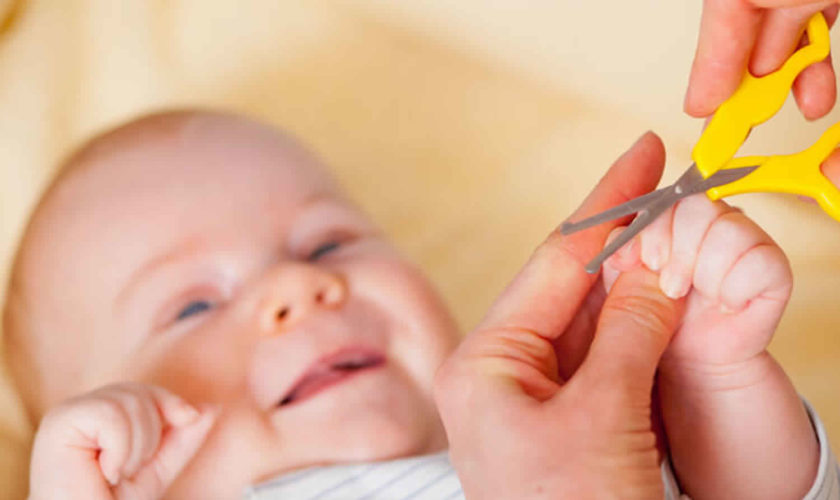 clipping newborn nails